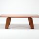 Postmodern walnut dining table by Afra - Tobia Scarpa 1980