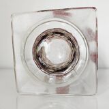 Red painted glass vase