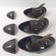 Suite de 3 vide-poches baleine 1960 vintage
