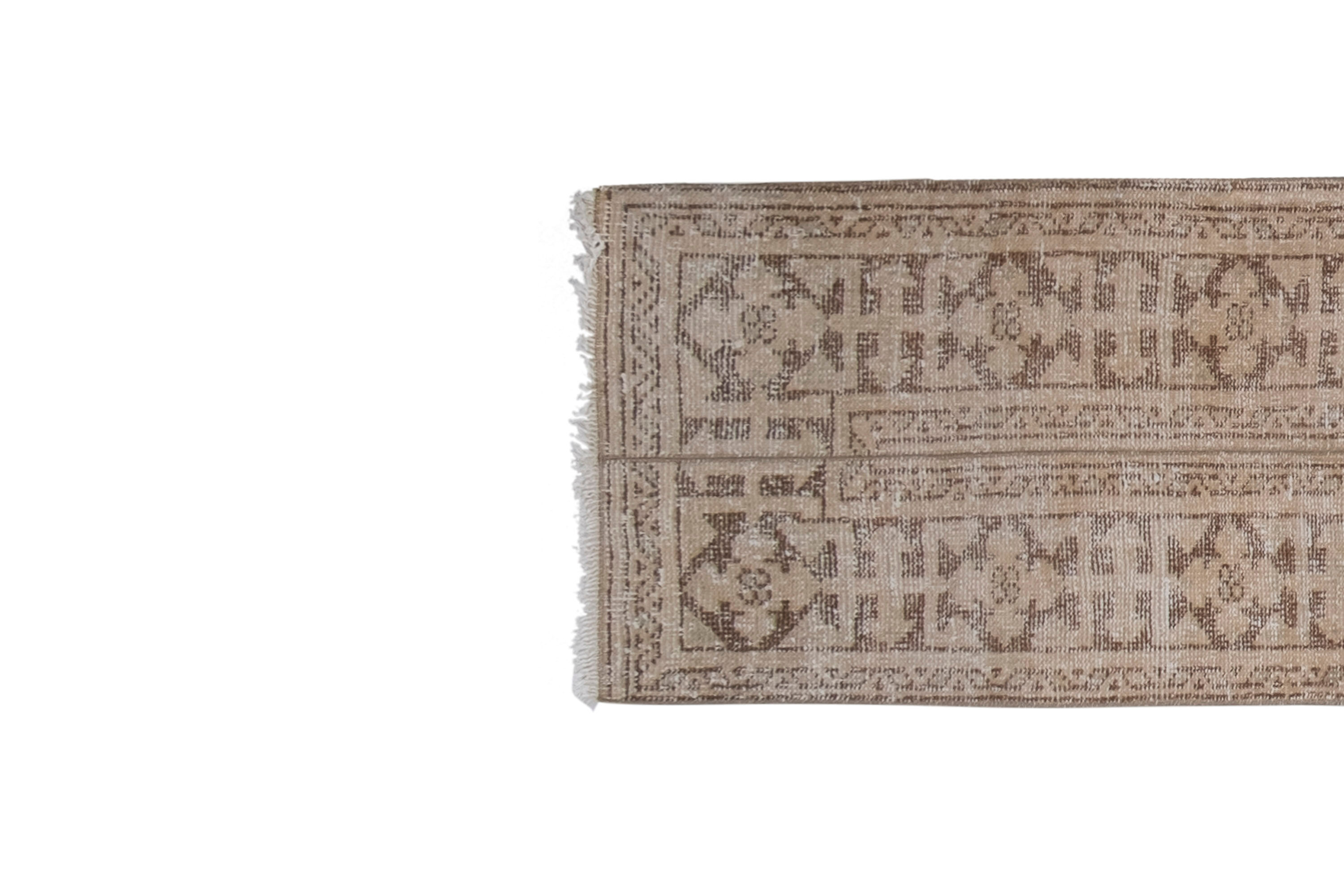 1970s vintage southwestern style turkish oushak flatweave rug 1'10" x 12'3"