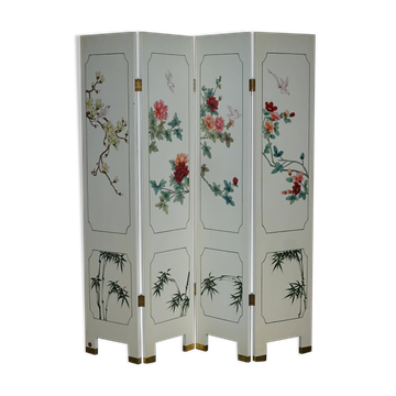 Paravent pliant vintage en pierre dure