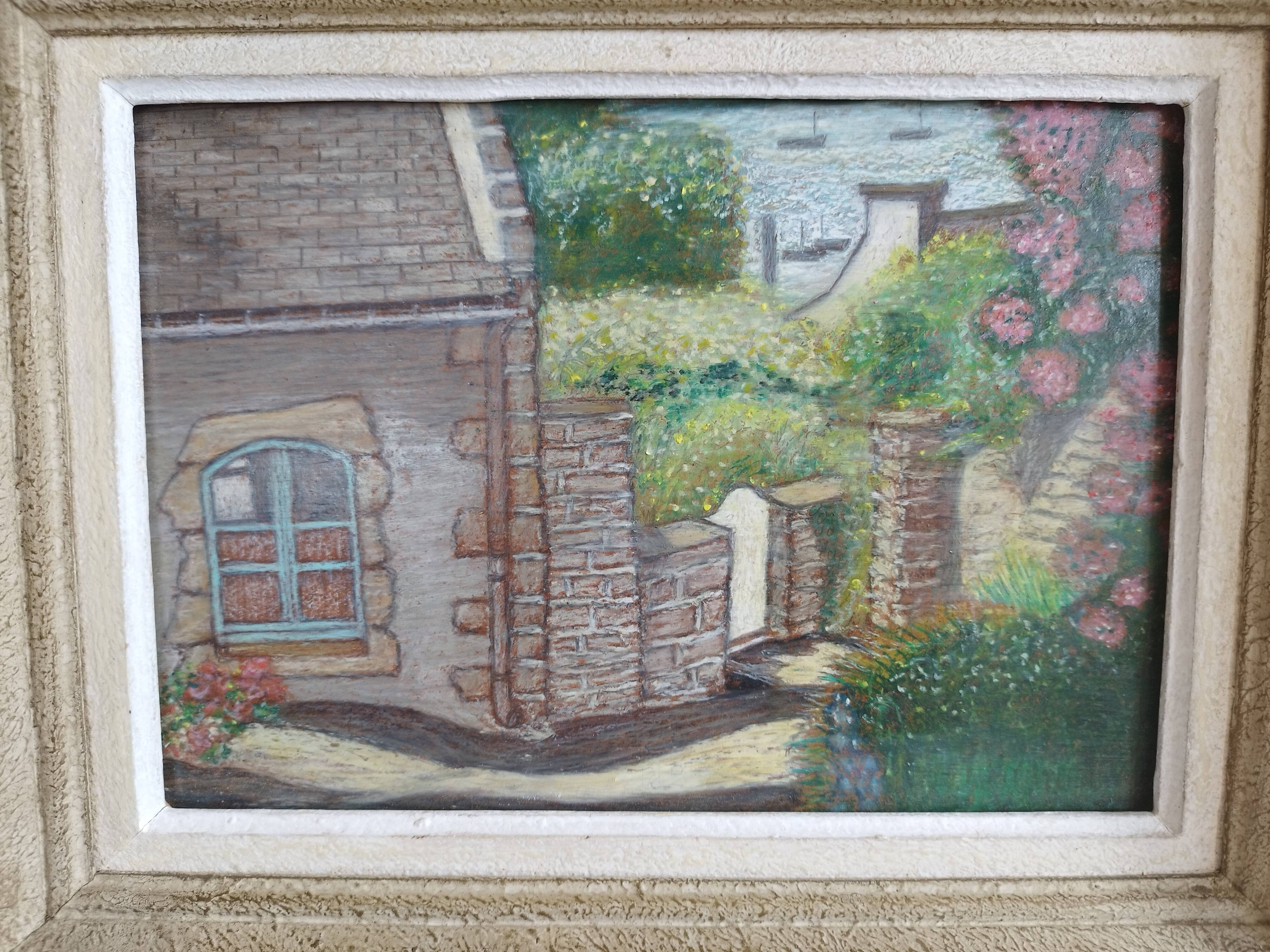 Landscape painting of the seaside in Brittany