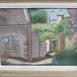 Landscape painting of the seaside in Brittany