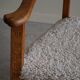 Classic Oak Armchair with Lambswool Upholstery, Mid-Century Danish, 1950s