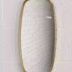 Rearview mirror and free form from the 50s - 60s on gold frame