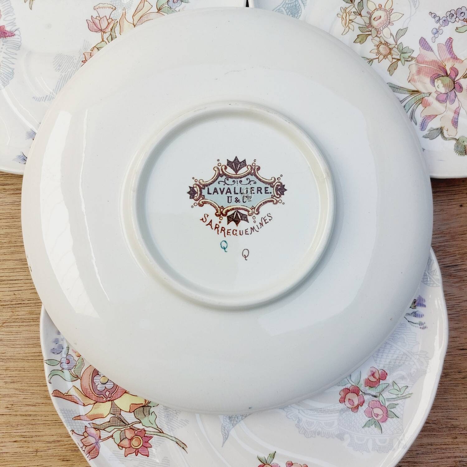 Assiettes Lavallière Sarreguemines