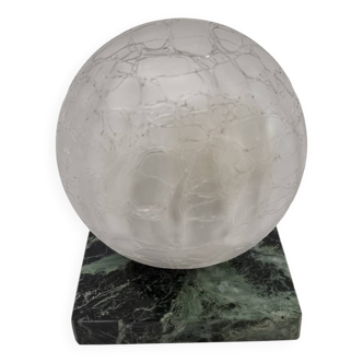 Vintage Crackle Marble Lamp, 1970s
