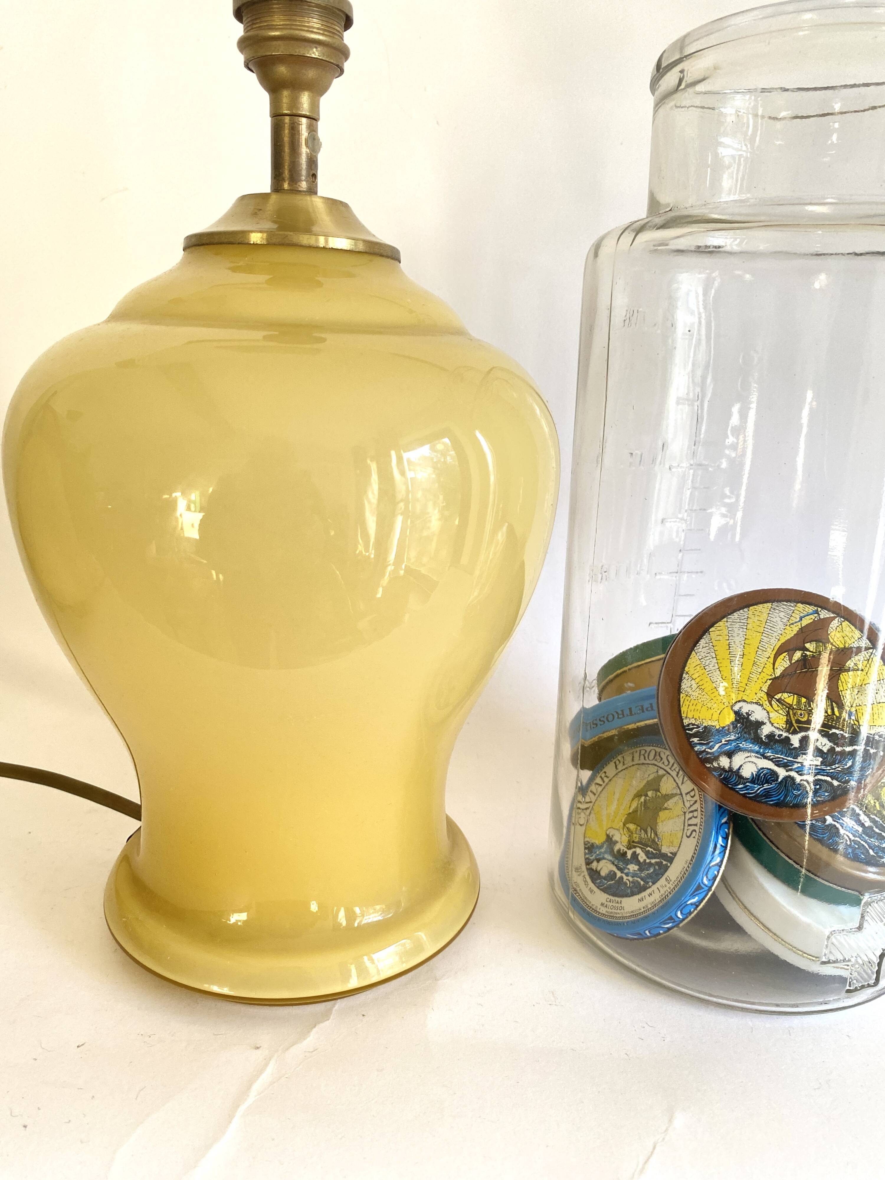 Glass lamp base, Denmark