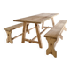 table de ferme et bancs en bois