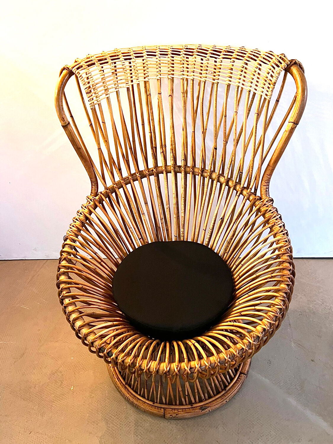 Pair of "Margherita" armchairs by Franco Albini edit by Bonacina