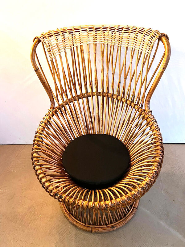 Paire de fauteuils Margherita design Franco Albini éditées par Bonacina