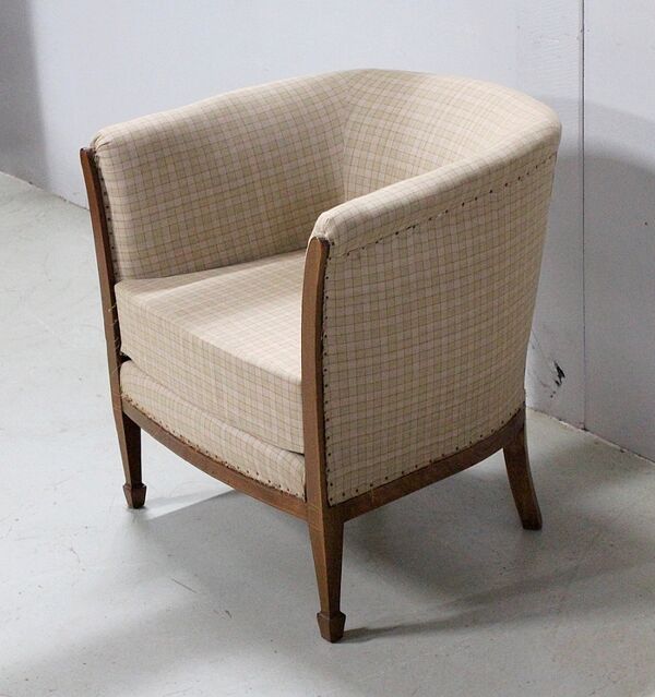 Fauteuil en acajou, Art Déco 1930