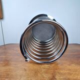 Vintage chrome spring-shaped umbrella stand