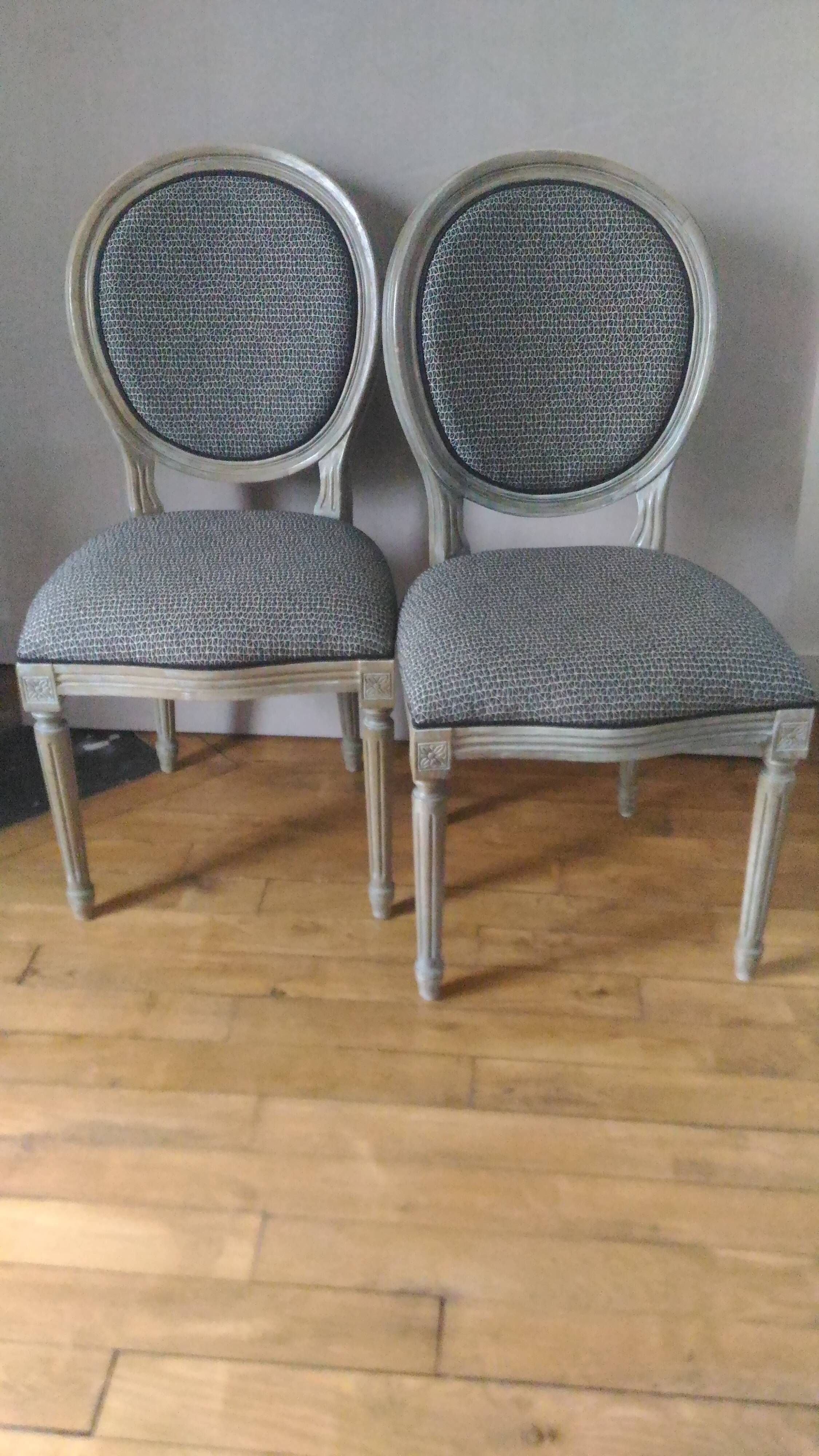 Pair of medallion chairs