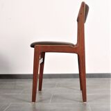 Set of 4 teak dining chairs by Erik Buch for Anderstrup 1950s