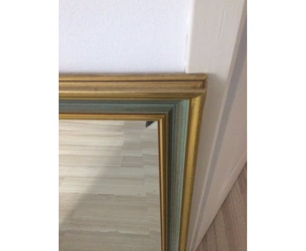 Old golden bevelled mirror 76 x 57cm