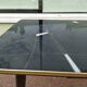 Table mid-low formica feet compass glass tray - vintage 1960