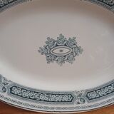 Iron Earth Oval Dish. Saint-Amand and Hamage