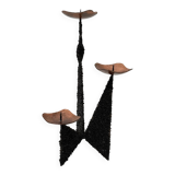 Bougeoir moderniste en métal, 1960