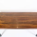 Table Basse En Palissandre Avec Structure En Métal Des Années 1960