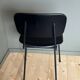 Metal chair and black faux leather, 1950s.