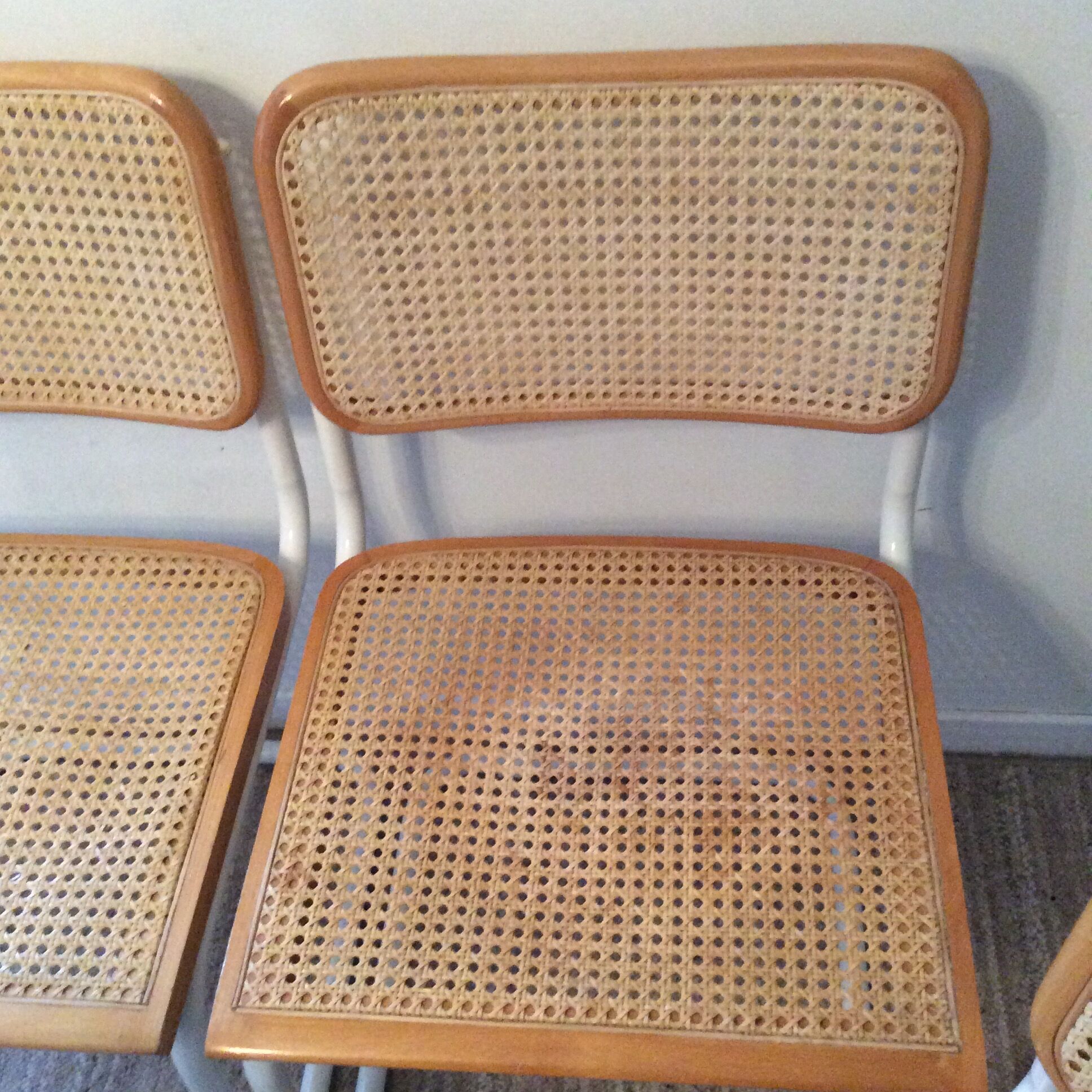 Series of 4 chairs Marcel Breuer Cesca B32