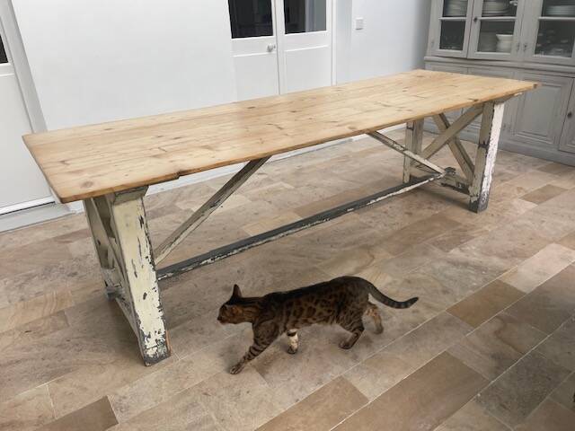 Large antique wooden table 260 cm