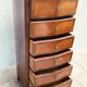 Louis XV style chest of drawers in precious wood veneer.