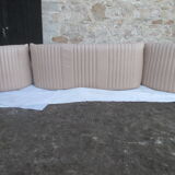 Sofa and 2 leather armchairs Ligne Roset Michel Ducaroy 1980
