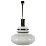 Opal glass suspension lamp by Peill and Putzler, circa 1970