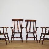 Victorian farm chairs, united kingdom, set of 4