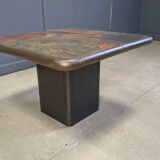 Brutalist side table by C. Kneip, 1991