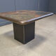 Brutalist side table by C. Kneip, 1991