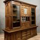 Rare and important double-sided Museum display case in Renaissance style in walnut and magnifying glass