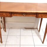 Small louis xvi style flat desk with spindle legs