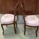 Paire de chaises Napoléon III fin XIXème en acajou