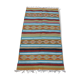 Multicolored hand-woven wool carpet 167x97cm