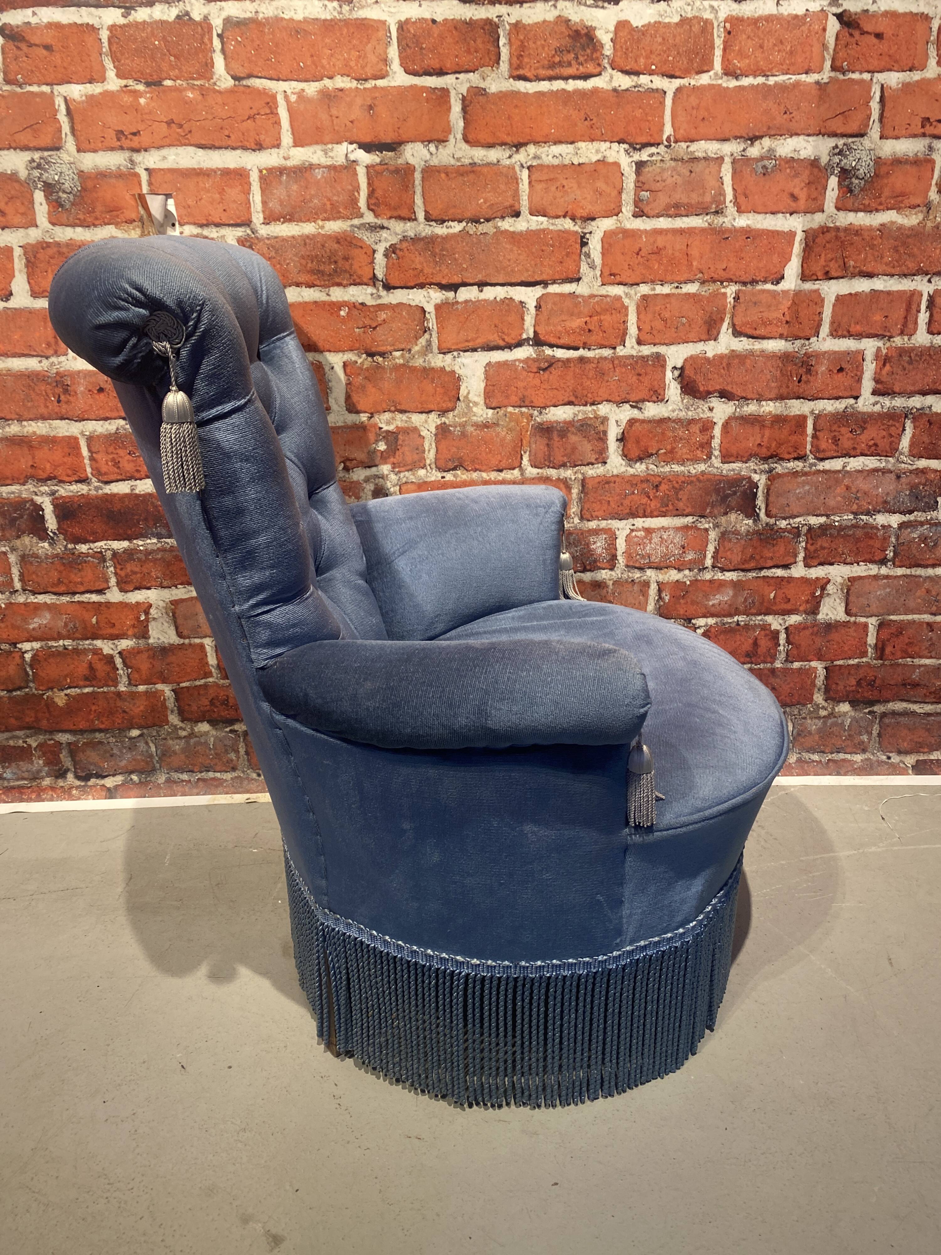 Pair of toad armchairs