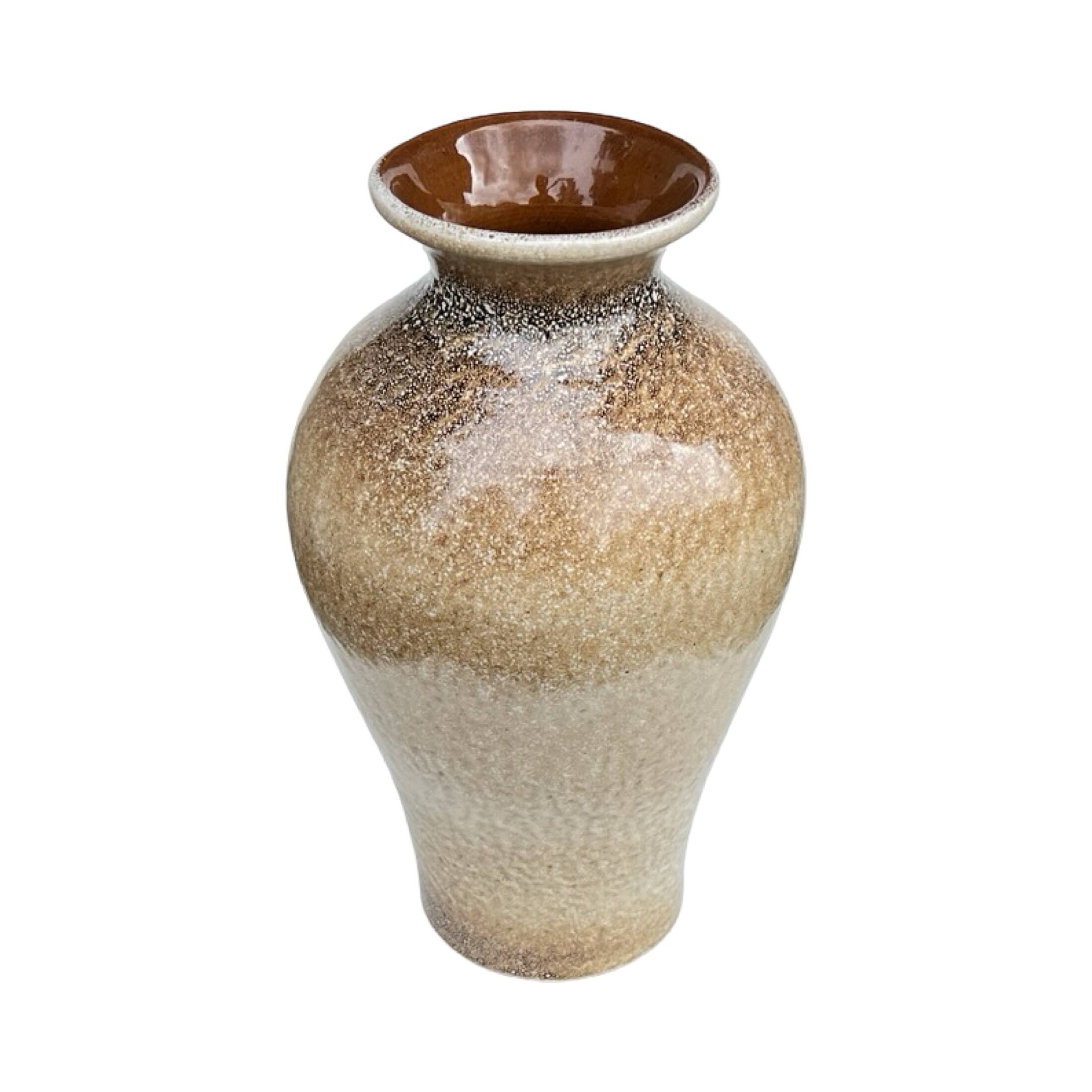 Vase vintage en céramique – émail réactif, Allemagne, années 1960/1970.