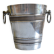 Silver-plated ice or champagne bucket with goldsmith's hallmark
