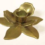 Brass "flower" candle holder, 1970