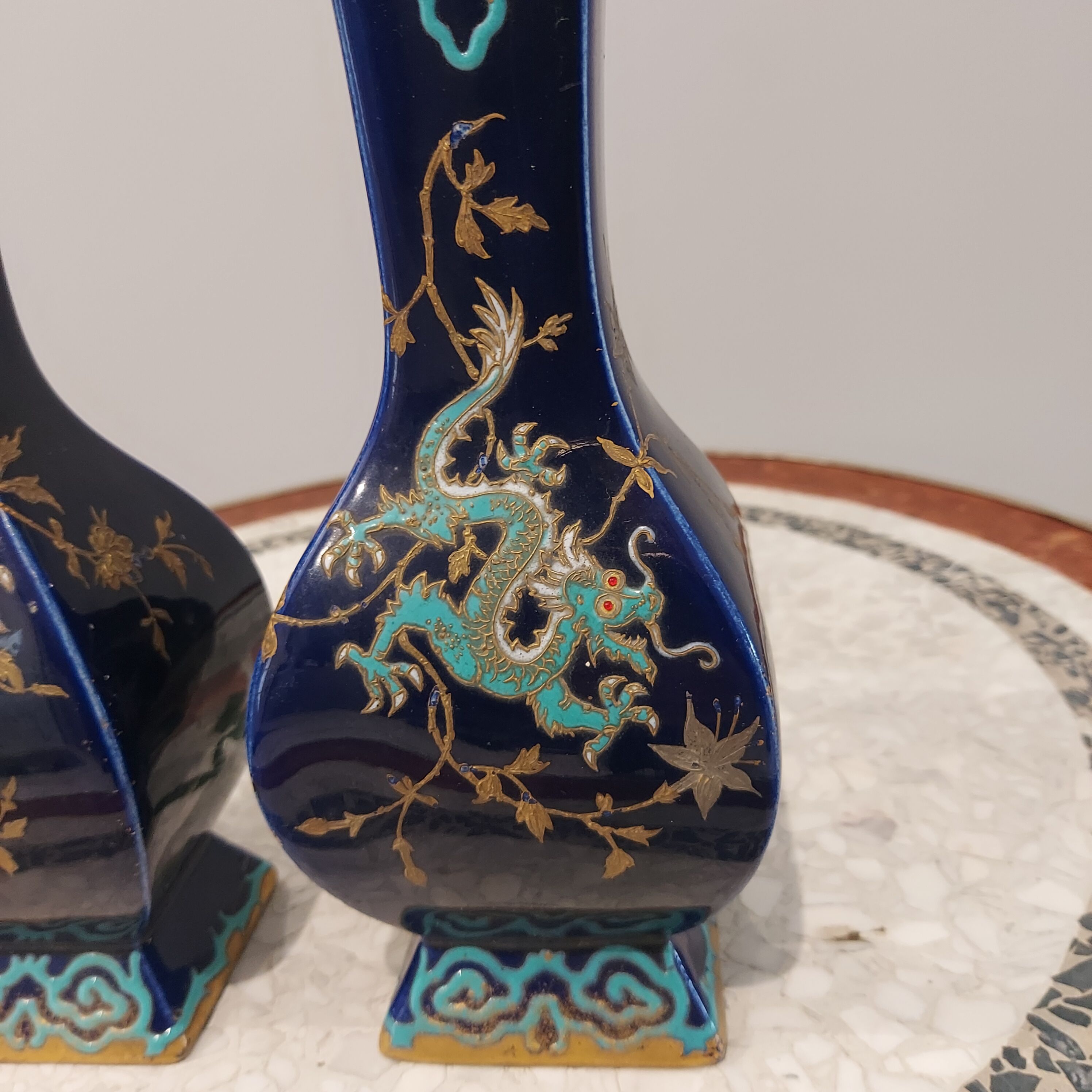 Pair of porcelain vases 1950s