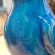 Turquoise glazed faience parrot statuette 23 cm