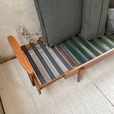 Daybed expandable Scandinavian 2-seater bench
