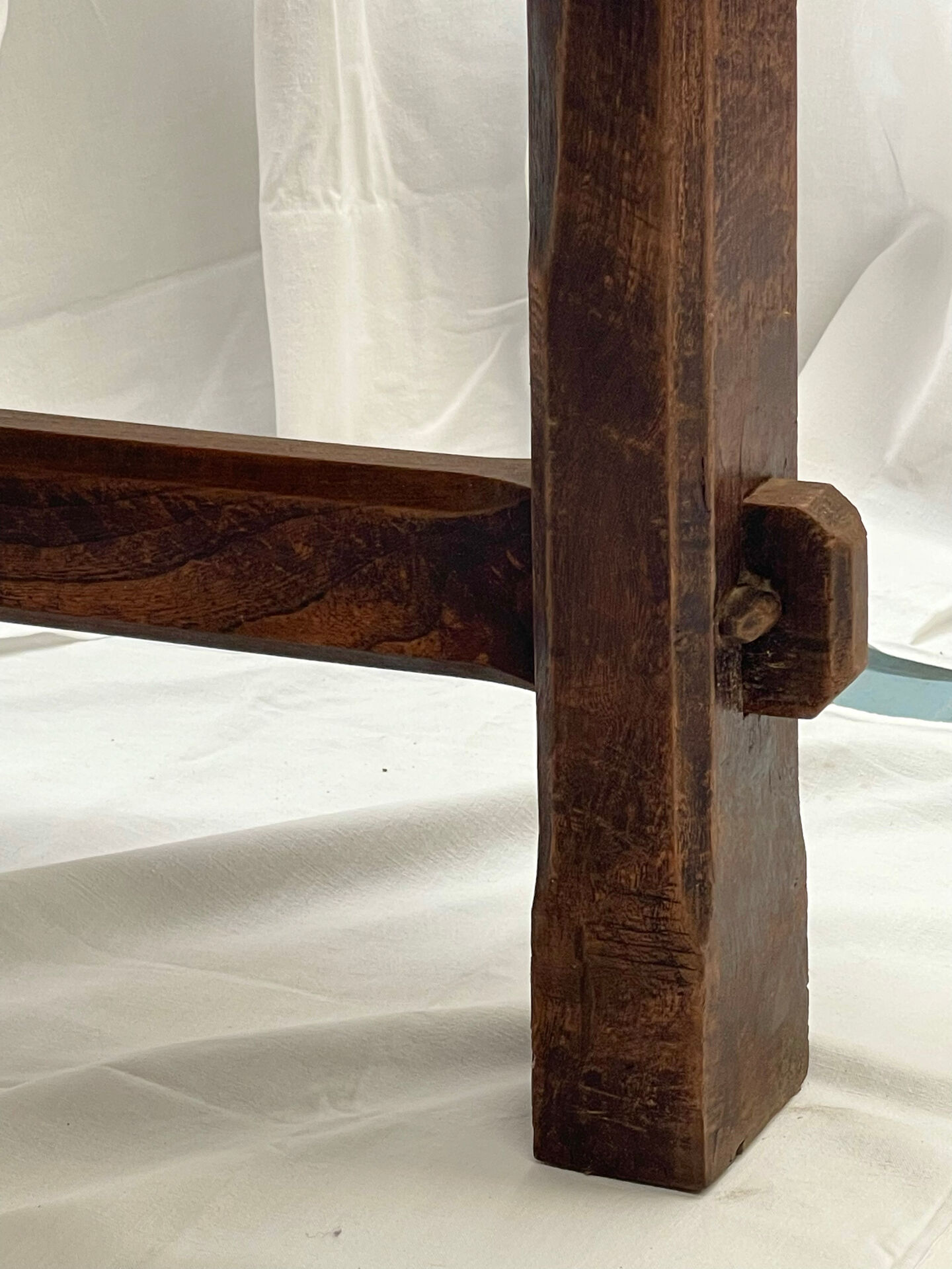 Solid elm farmhouse table
