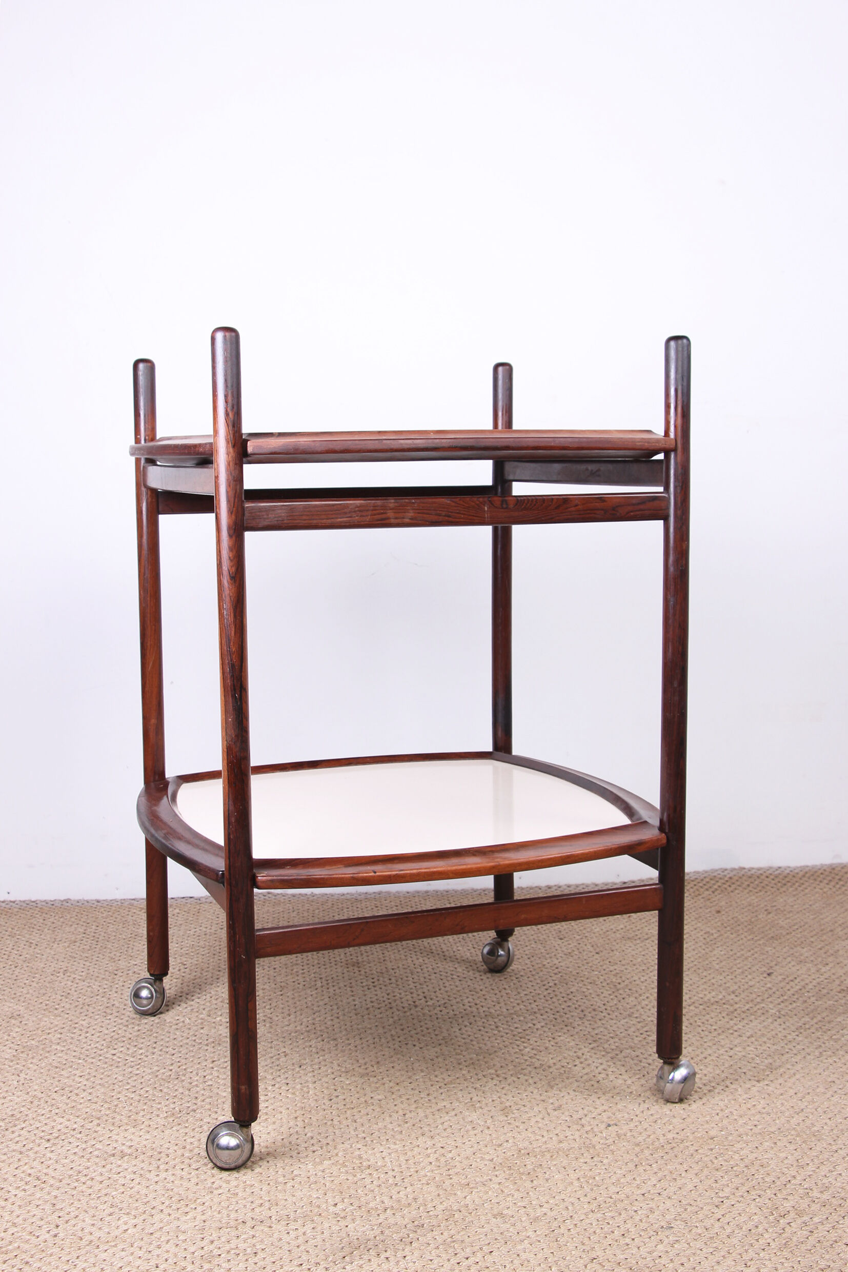 Brazilian service, 2 reversible trays Rosewood and Formica, Cantù Móveis for Interiores.