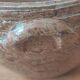 Old bowl in glazed ceramic