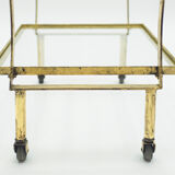 Wheeled service gilded iron glass Ramsay 1940