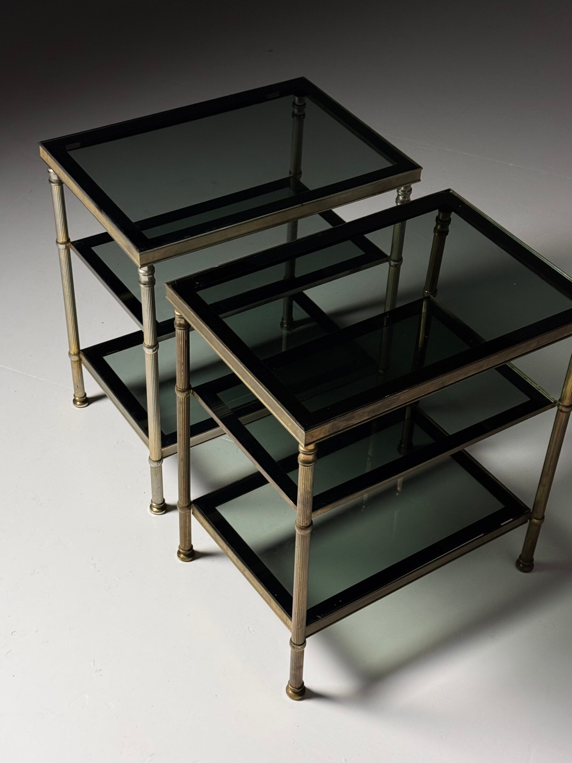Metal side tables 1960s-70s