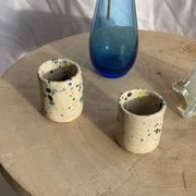 Blue soliflore vase H25 D7